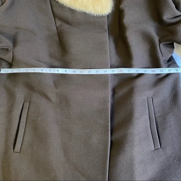 VTG Modell Mid-Century Fur Collared Swing Coat| Regency | Old Hollywood | Mod- M - Picture 4 of 6